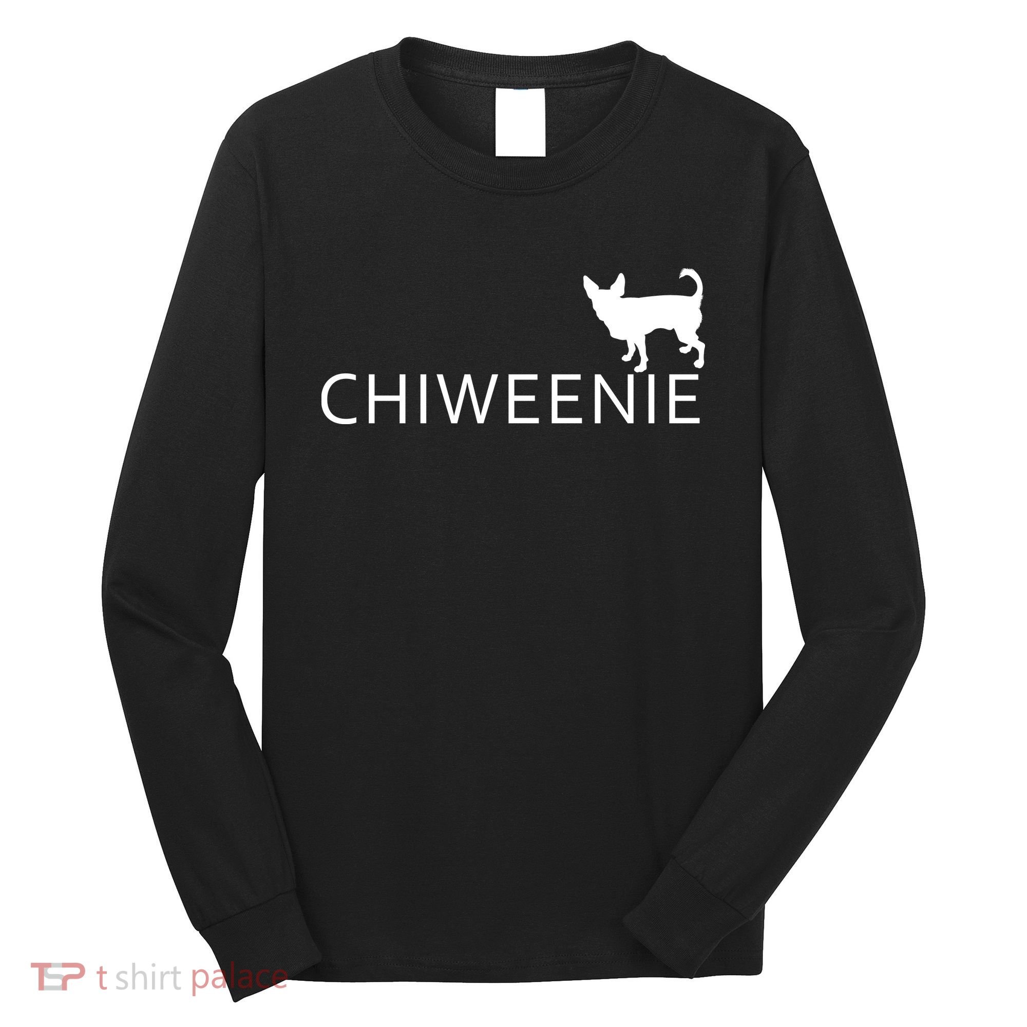 Chiweenie Dog Funny Logo Long Sleeve Shirt