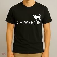 Chiweenie Dog Funny Logo T-Shirt thumb 3