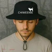 Chiweenie Dog Funny Logo Bucket Hat thumb 2