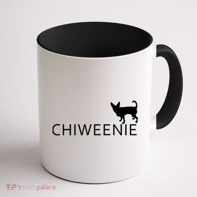 Chiweenie Dog Funny Logo Coffee Mug back