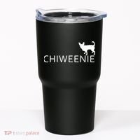 Chiweenie Dog Funny Logo Tumbler thumb 0