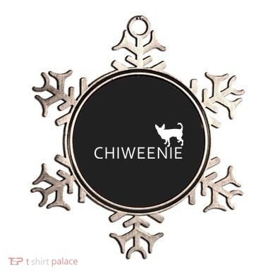Chiweenie Dog Funny Logo Ornament