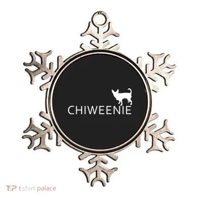 Chiweenie Dog Funny Logo Ornament