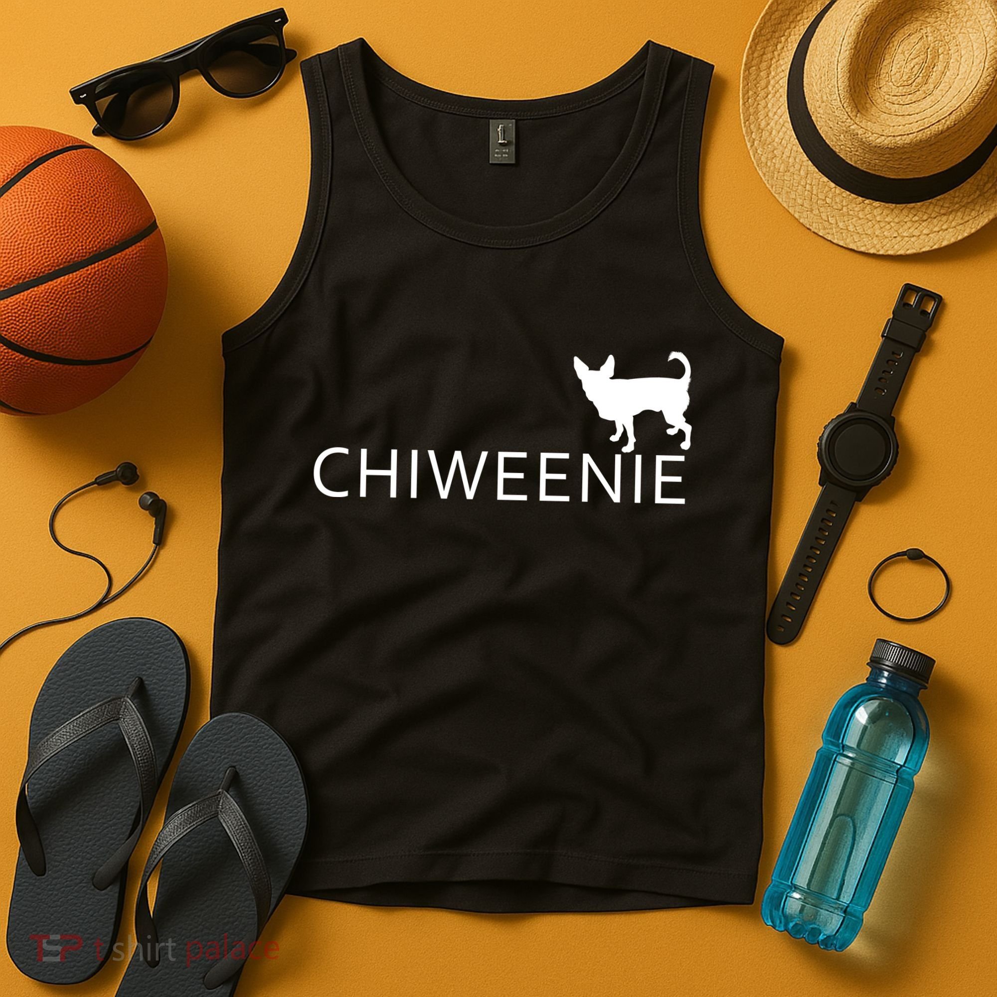 Chiweenie Dog Funny Logo Tank Top