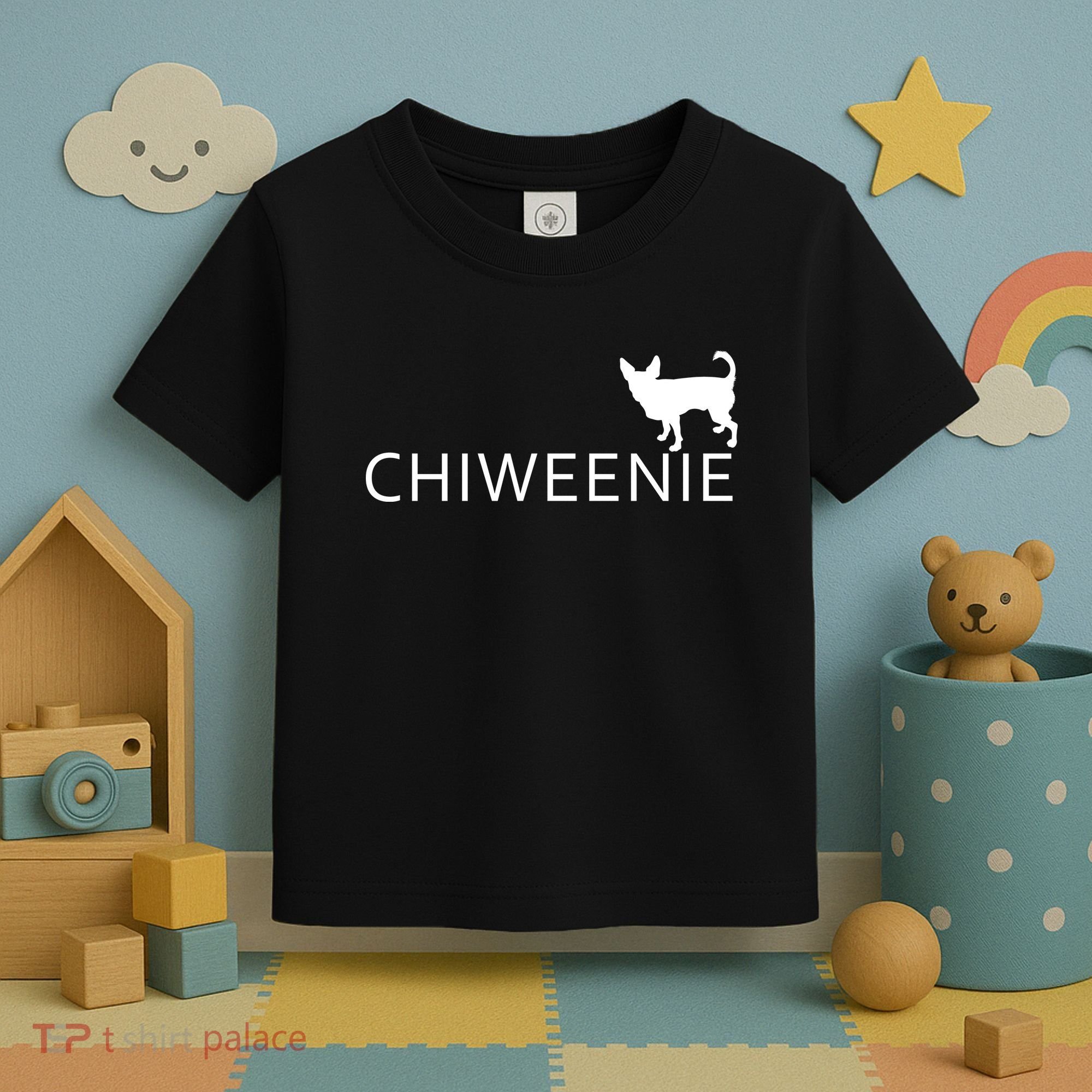 Chiweenie Dog Funny Logo Toddler T-Shirt