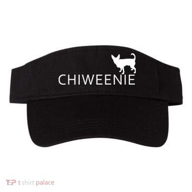 Chiweenie Dog Funny Logo Visor