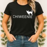 Chiweenie Dog Funny Logo Women's T-Shirt thumb 2