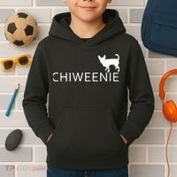 Chiweenie Dog Funny Logo Kids Hoodie thumb 2