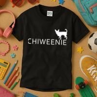 Chiweenie Dog Funny Logo Kids T-Shirt thumb 3