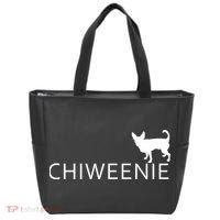 Chiweenie Dog Funny Logo Tote Bag thumb 0