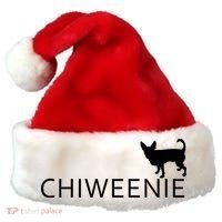 Chiweenie Dog Funny Logo Santa Hat thumb 0