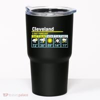 Cleveland-5 Day Forecast Funny Tumbler thumb 0