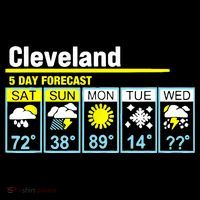 Cleveland-5 Day Forecast Funny Ornament thumb 1