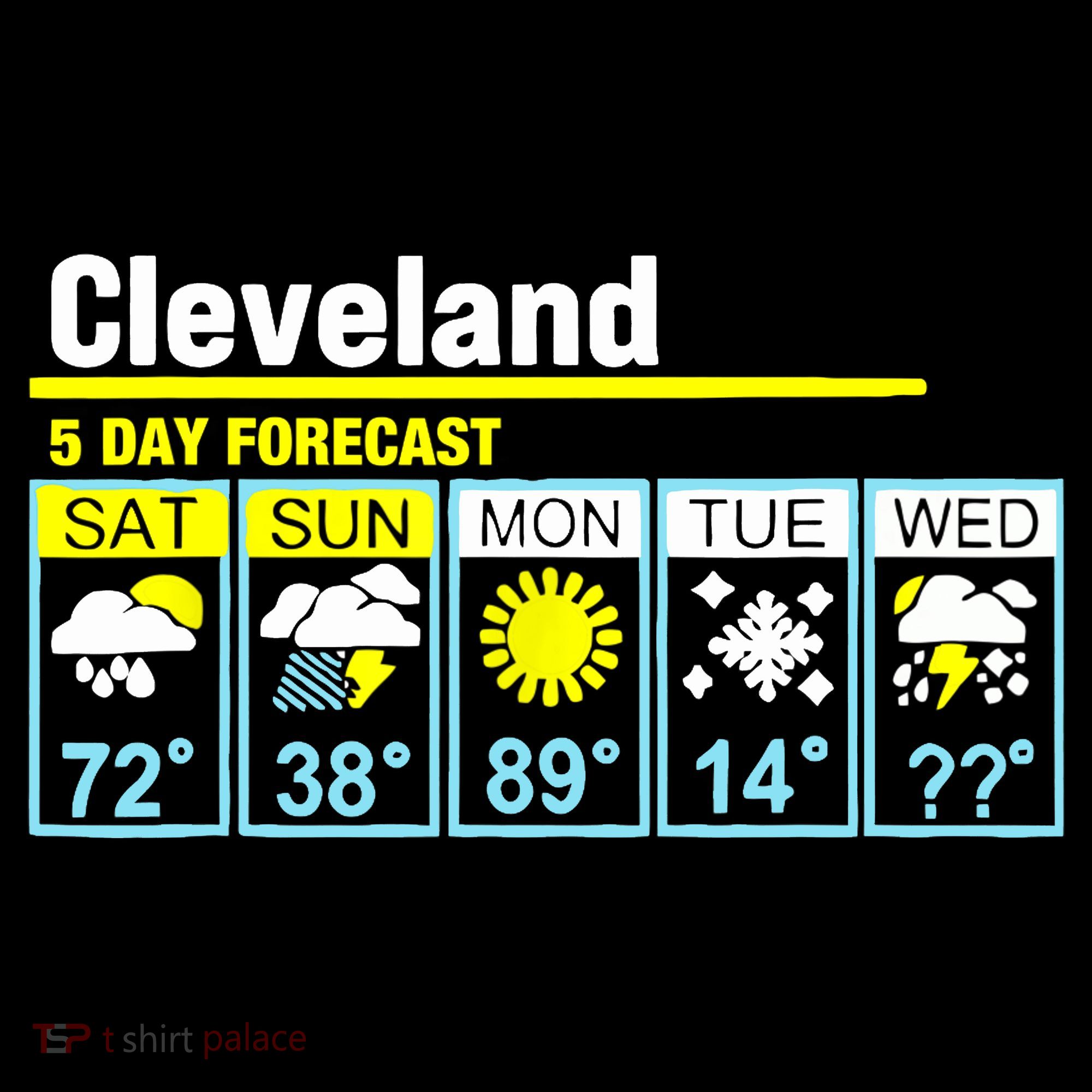 Cleveland-5 Day Forecast Funny Ornament