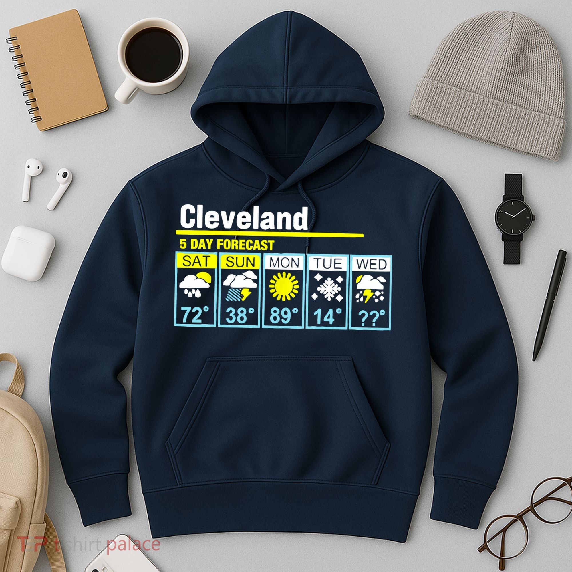 Cleveland-5 Day Forecast Funny Hoodie