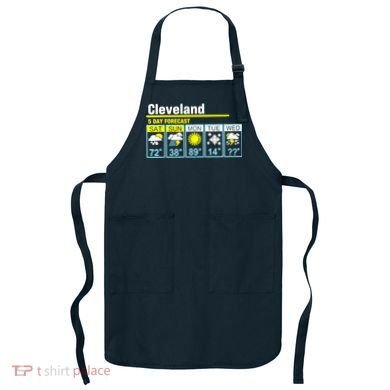 Cleveland-5 Day Forecast Funny Apron
