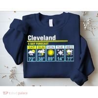 Cleveland-5 Day Forecast Funny Sweatshirt thumb 2