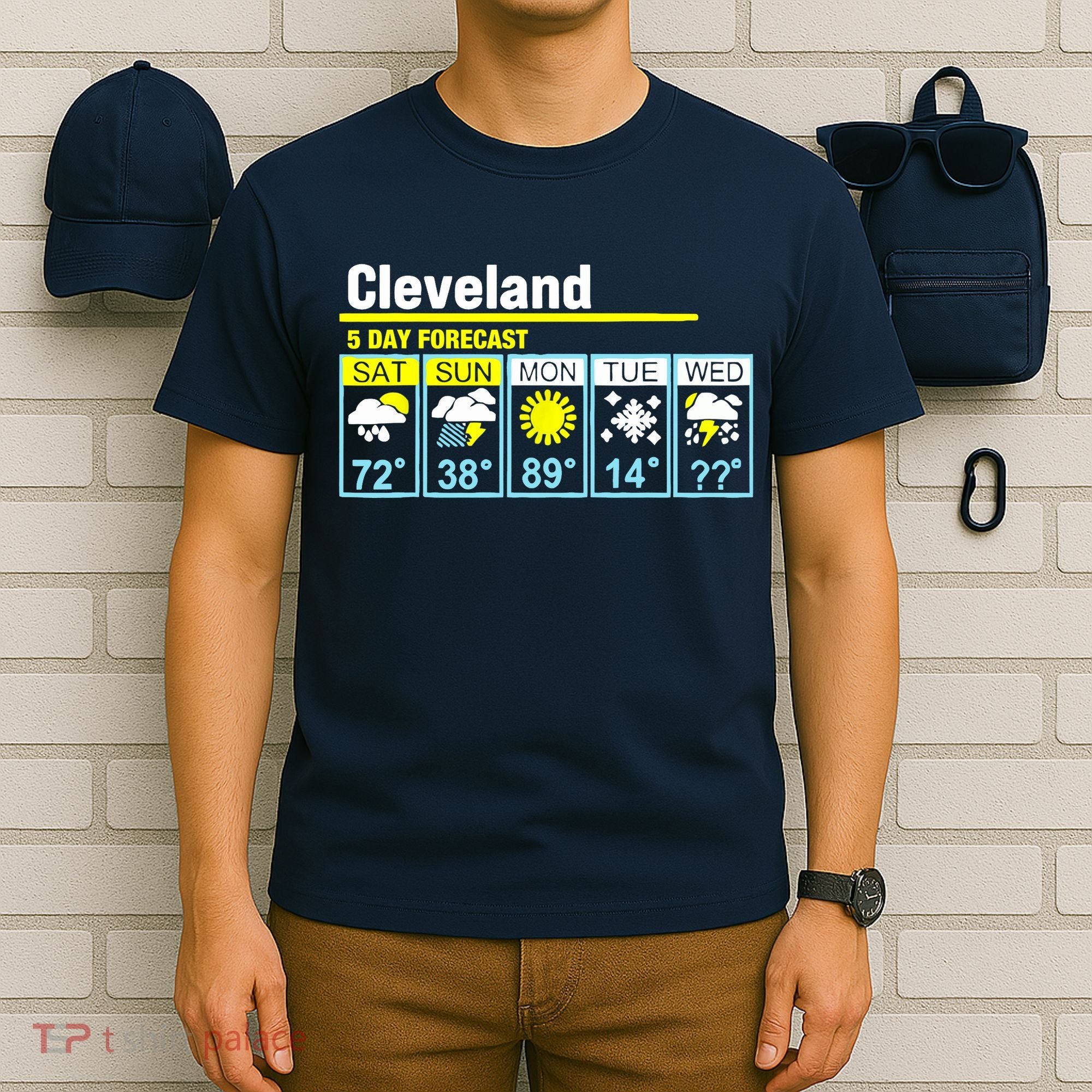 Cleveland-5 Day Forecast Funny T-Shirt