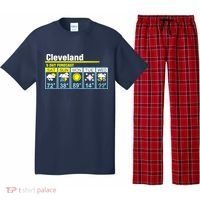 Cleveland-5 Day Forecast Funny Pajama Set thumb 0