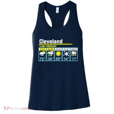 Cleveland-5 Day Forecast Funny Women's Tank Top