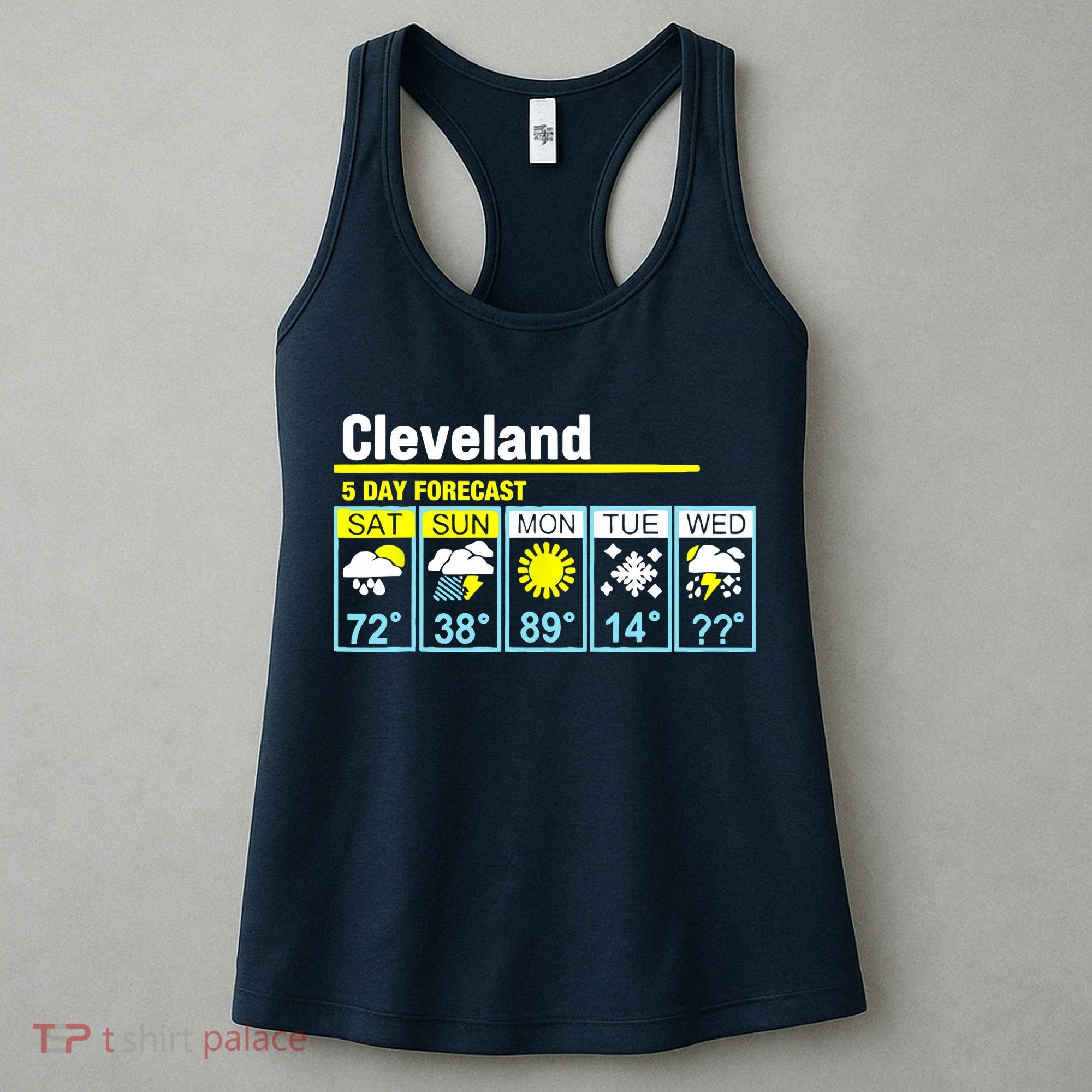 Cleveland-5 Day Forecast Funny Women's Tank Top