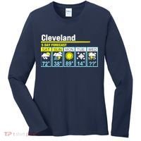 Cleveland-5 Day Forecast Funny Women's Long Sleeve Shirt thumb 0
