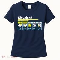 Cleveland-5 Day Forecast Funny Women's T-Shirt thumb 0