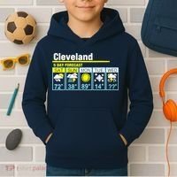 Cleveland-5 Day Forecast Funny Kids Hoodie thumb 2