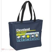 Cleveland-5 Day Forecast Funny Tote Bag thumb 2