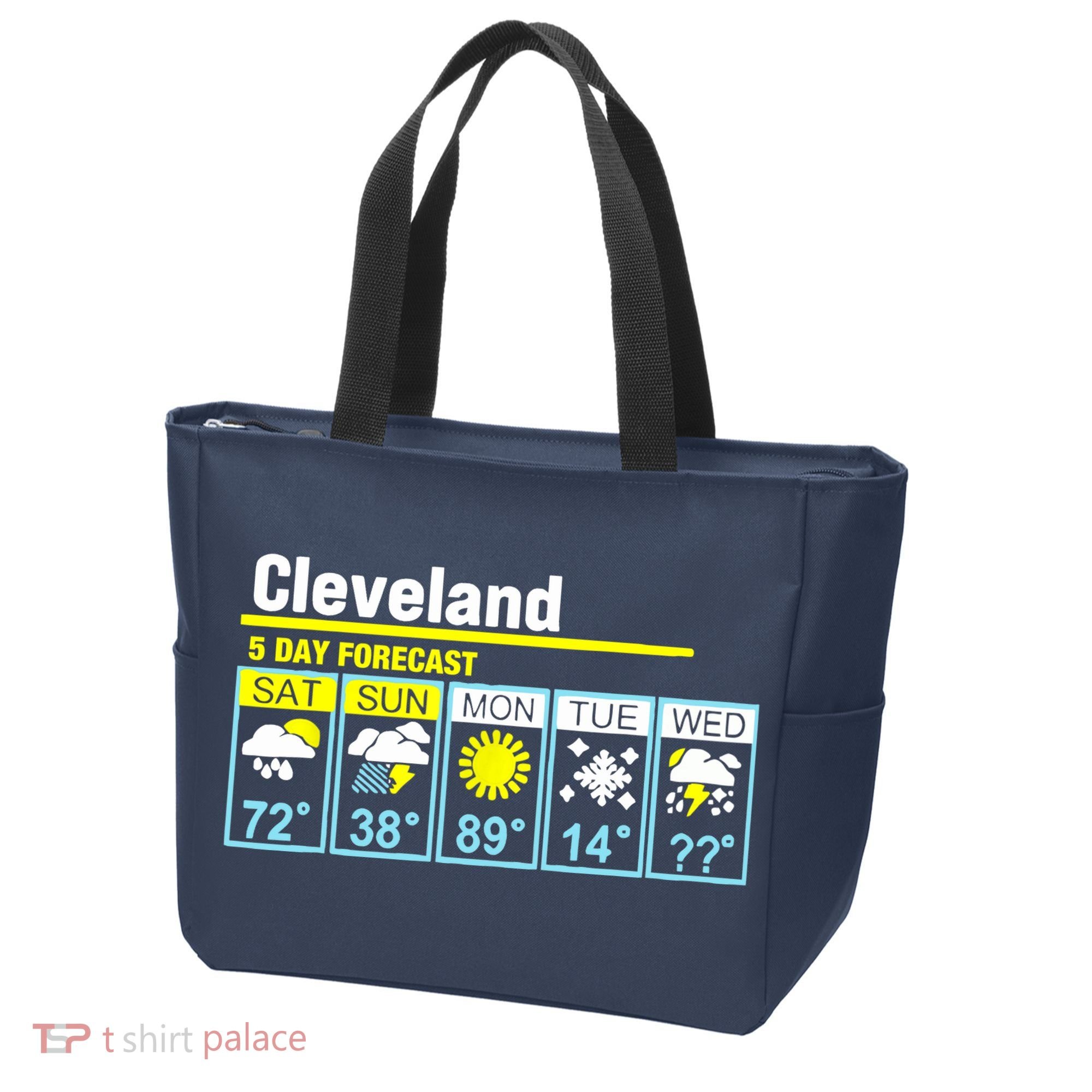 Cleveland-5 Day Forecast Funny Tote Bag
