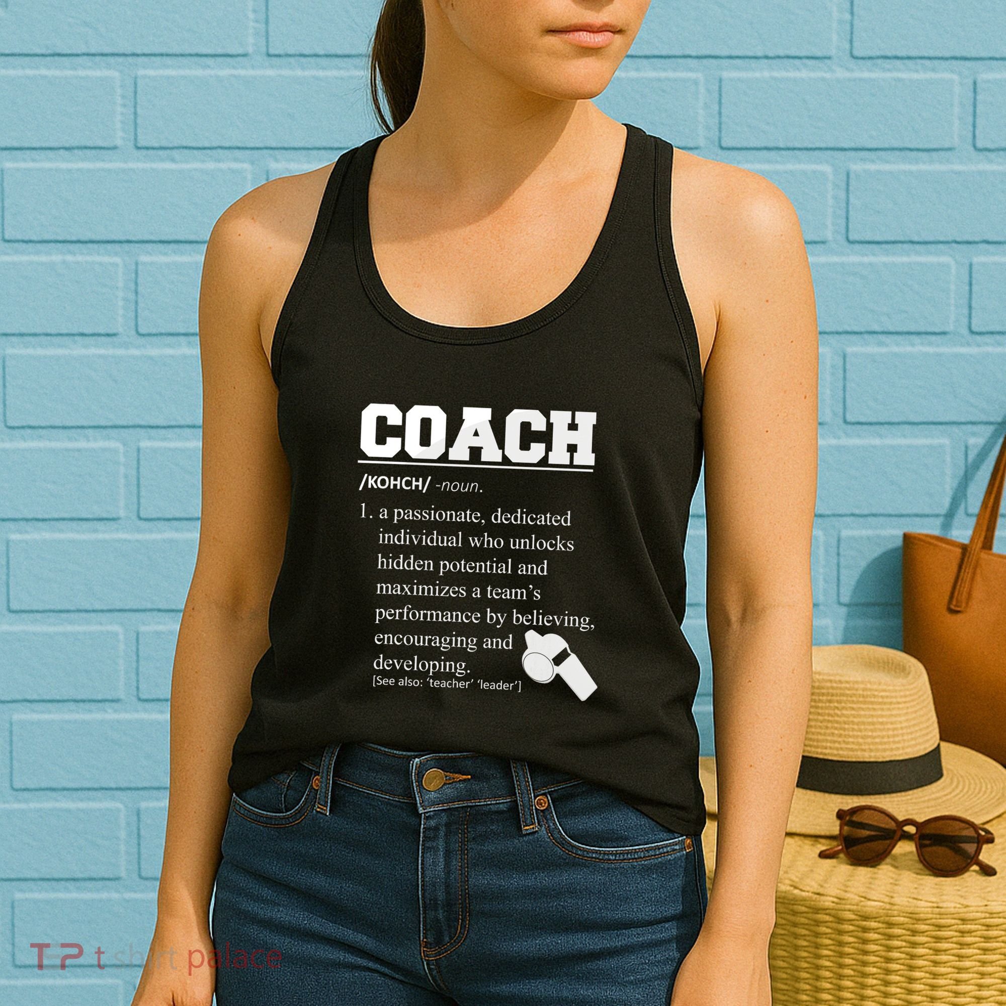 Coach Definition Funny Coach Women's Tank Top