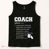 Coach Definition Funny Coach Tank Top thumb 2