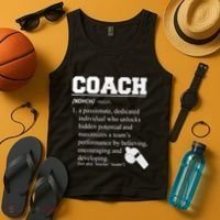 Coach Definition Funny Coach Tank Top thumb 4