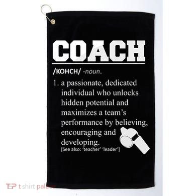 Coach Definition Funny Coach Golf Towel