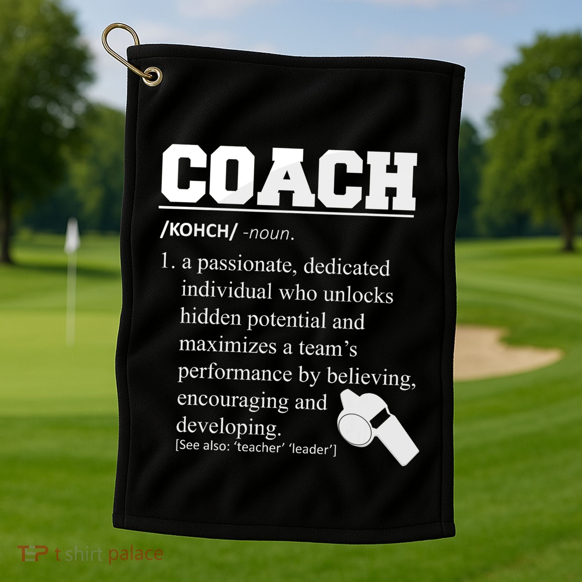 Coach Definition Funny Coach Golf Towel