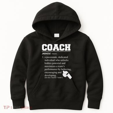 Coach Definition Funny Coach Kids Hoodie