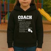 Coach Definition Funny Coach Kids Hoodie thumb 3