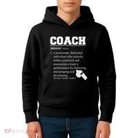 Coach Definition Funny Coach Kids Hoodie thumb 4