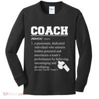 Coach Definition Funny Coach Kids Long Sleeve Shirt thumb 0