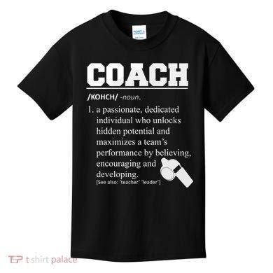 Coach Definition Funny Coach Kids T-Shirt