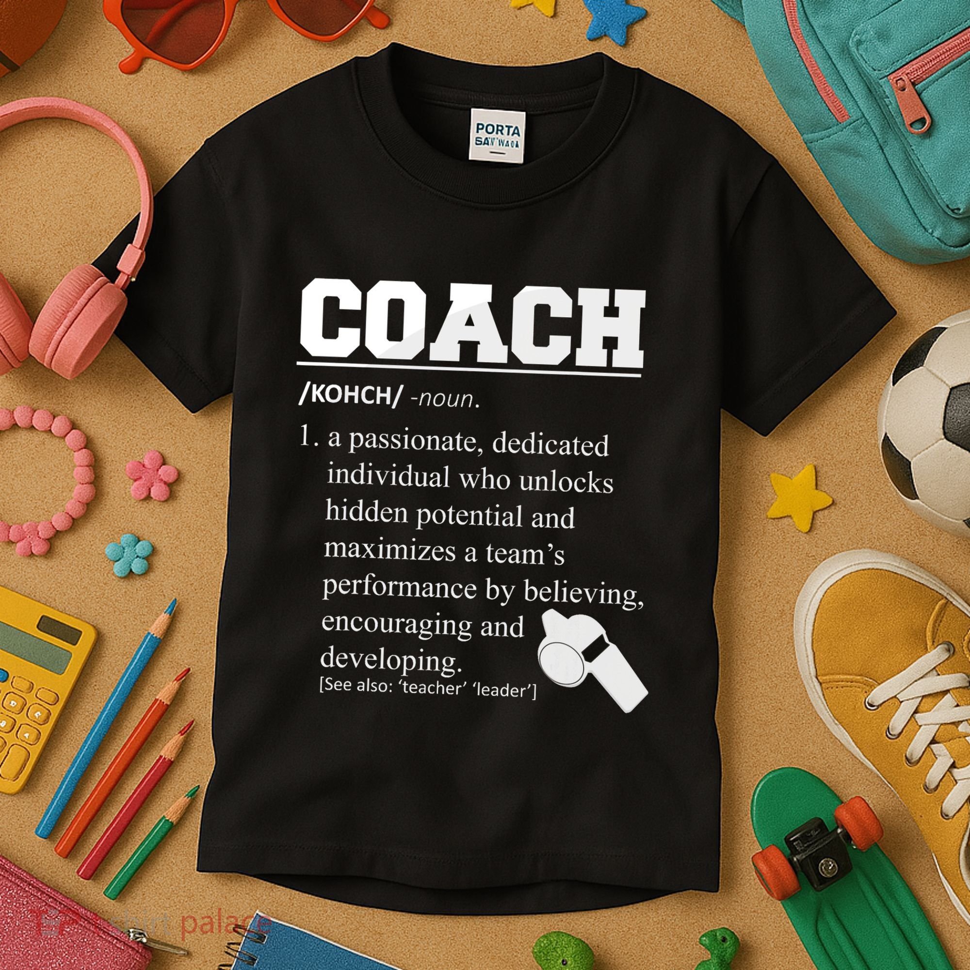 Coach Definition Funny Coach Kids T-Shirt