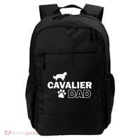 Cavalier Dad Funny Cute Dog Owner Adopt Rescue Fathers Day Gift Backpack thumb 0