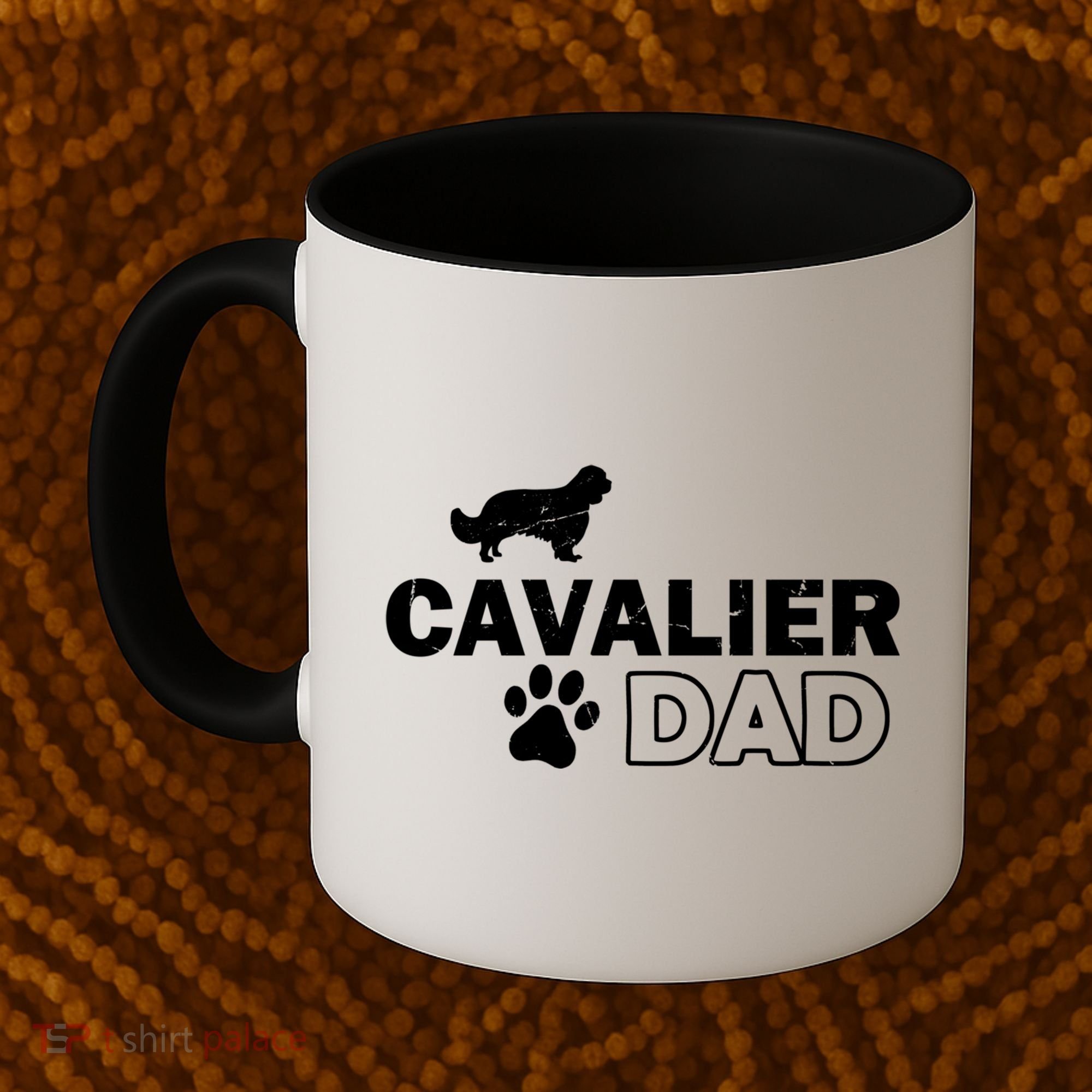 Cavalier Dad Funny Cute Dog Owner Adopt Rescue Fathers Day Gift Coffee Mug