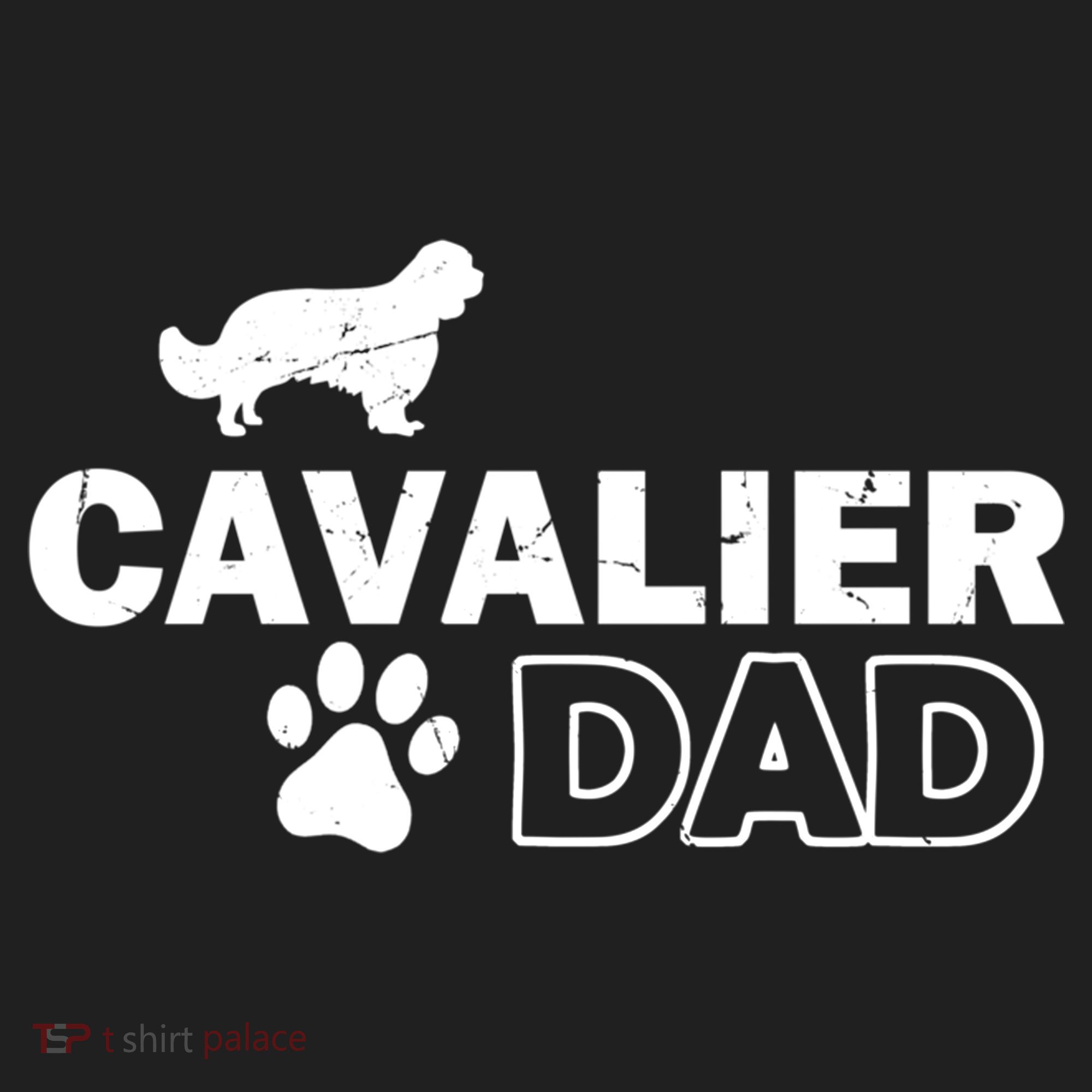 Cavalier Dad Funny Cute Dog Owner Adopt Rescue Fathers Day Gift Beanie