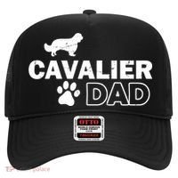 Cavalier Dad Funny Cute Dog Owner Adopt Rescue Fathers Day Gift Hat thumb 0