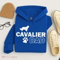Cavalier Dad Funny Cute Dog Owner Adopt Rescue Fathers Day Gift Hoodie thumb 4