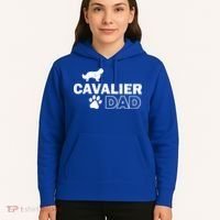 Cavalier Dad Funny Cute Dog Owner Adopt Rescue Fathers Day Gift Hoodie thumb 5