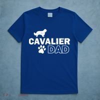 Cavalier Dad Funny Cute Dog Owner Adopt Rescue Fathers Day Gift T-Shirt thumb 5