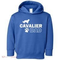 Cavalier Dad Funny Cute Dog Owner Adopt Rescue Fathers Day Gift Toddler Hoodie thumb 0