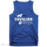 Cavalier Dad Funny Cute Dog Owner Adopt Rescue Fathers Day Gift Tank Top thumb 0